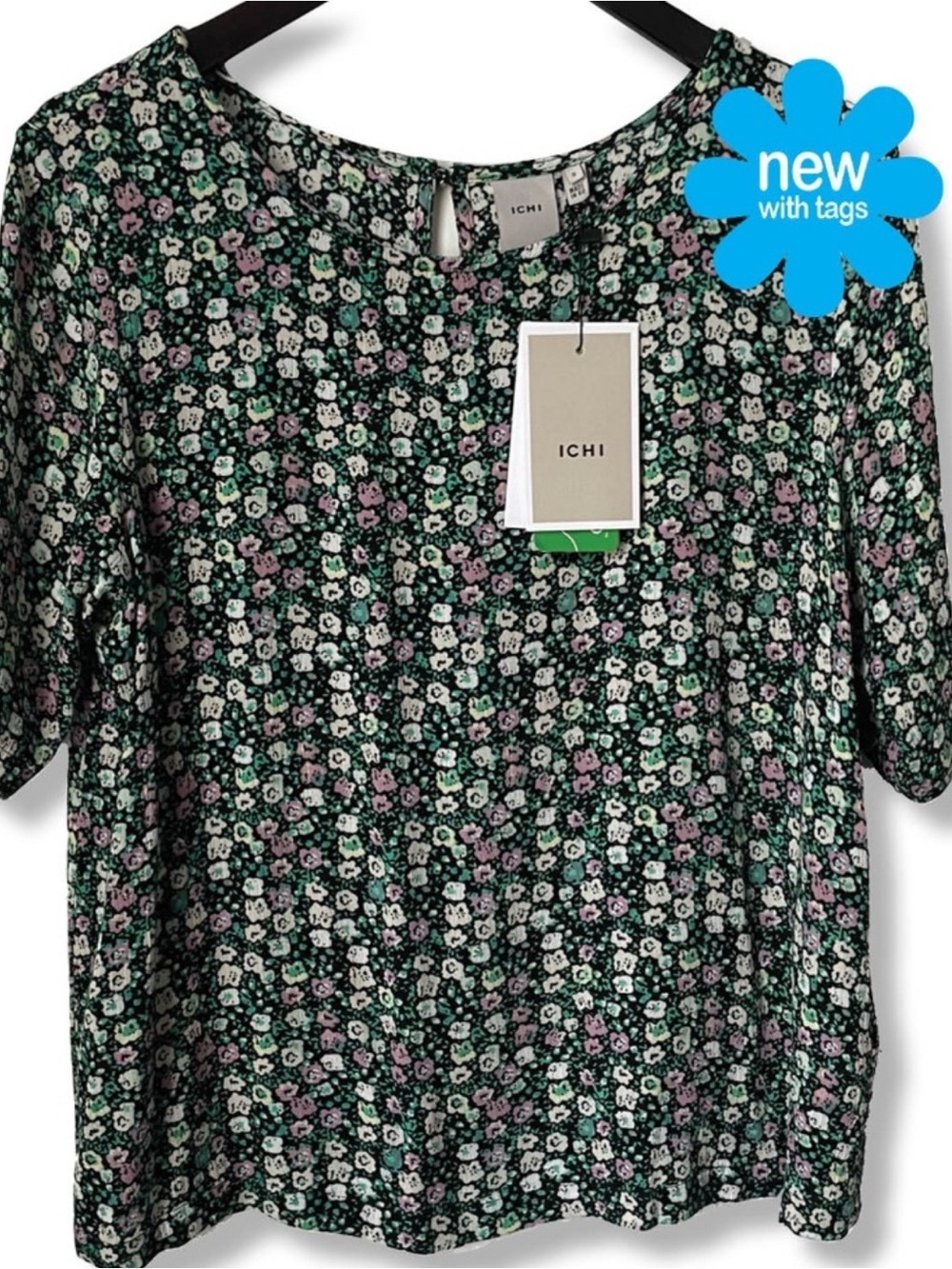 NWT 🦋 ICHI MARRAKECH floral Blouse | Small